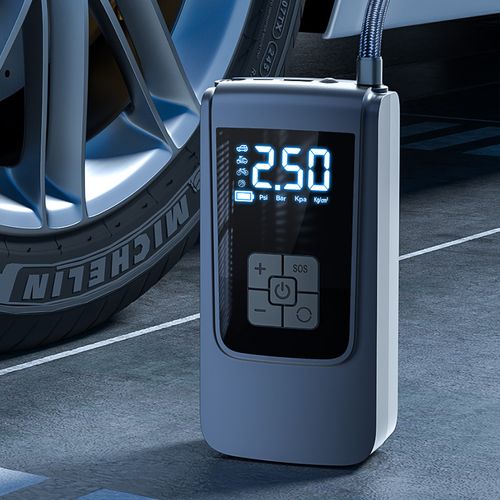 Super easy-to-use portable car tire air pump, outdoor rescue, power outage emergency lighting
