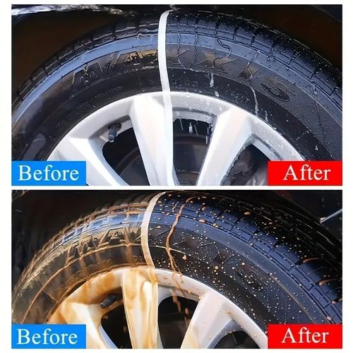 Car tire conditioner with anti-fouling, sun protection, anti-aging, polishing, and coating functions.