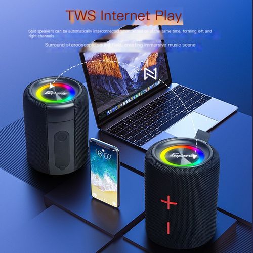 Cyboris' new S11plus fabric Bluetooth speaker cross-border hot-selling colorful heavy subwoofer Bluetooth speaker