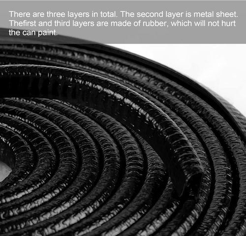 Car door edge protection strip