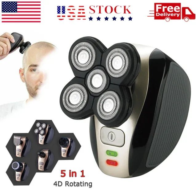 Genkent Electric Shaver 5 In 1 Shaver Trimmer Grooming Rotary
