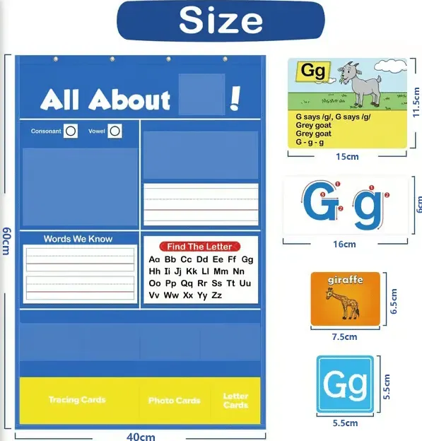 🔥LAST DAY 📚Alphabet Learning Pocket Chart⭐