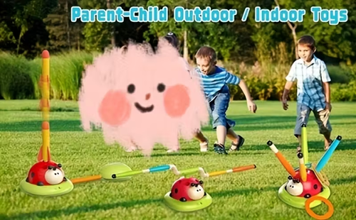 This three-in-one musical jumping game, ring toss game, and rocket launcher can be played indoors or outdoors and is a perfect gift for various holidays.