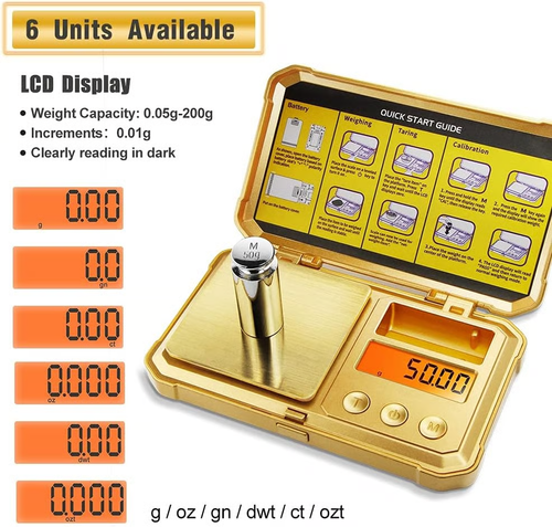 Digital Pocket Gram Scale 200g x 0.01g Accuracy
