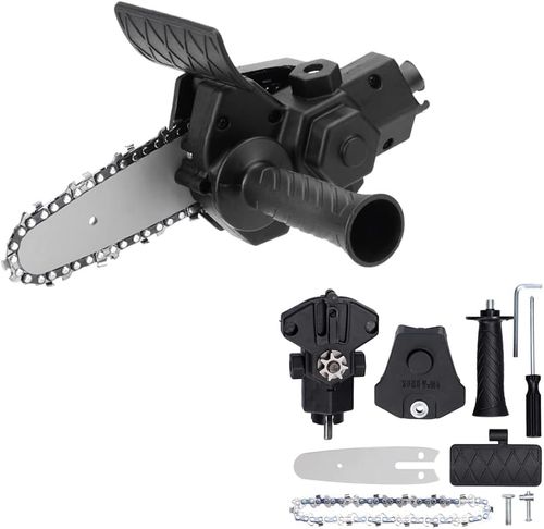 6-inch electric chainsaw conversion tool electric drill to chainsaw adapter portable conversion head with three installation methods