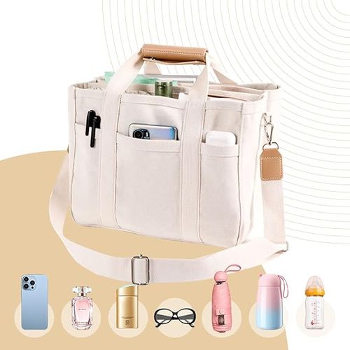 🔥🔥New Mommy Multifunctional Bag Crossbody Single Shoulder Dual Use Storage Convenient Travel Business Bag Canvas Handbag