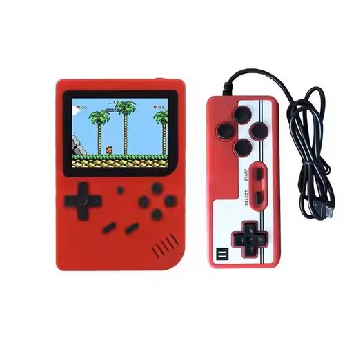 Retro SUP 400 in 1 video game console single double handheld game console portable TV AV output mini game console (red)