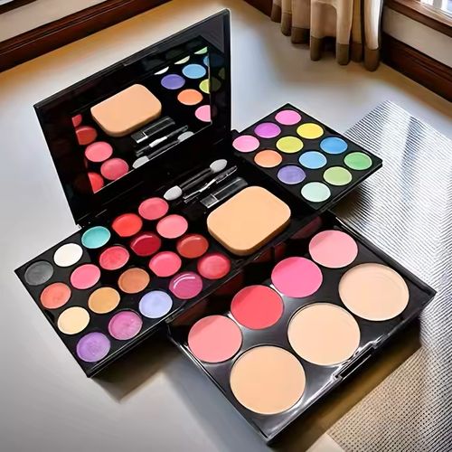39 color makeup kit professional makeup set eye shadow blush powder palette with brush mirror makeup gift box