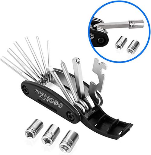 Bicycle Repair Tool Repair Combination Tire Repair Tool Multi-function Folding Repair Tool Wrench Set