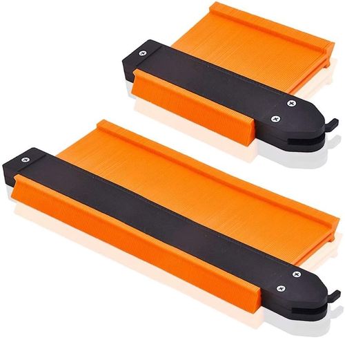 Hot selling outline gauge self-locking outline gauge veneer tile edge shaping wood gauge accurate copy irregular shape instant template (color: orange)