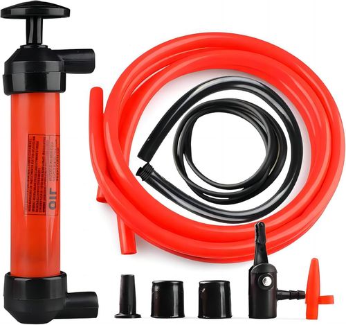 Siphon pump fluid transfer pump (second generation), 200cc siphon hand pump kit fluid fuel extractor suction tool, multi-purpose manual oil pump fuel liquid transfer pump