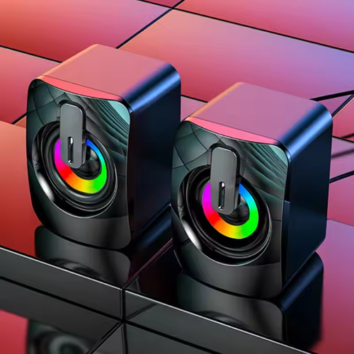✨RGB Desktop Speaker💡HiFi Sound with Mic & USB or Bluetooth