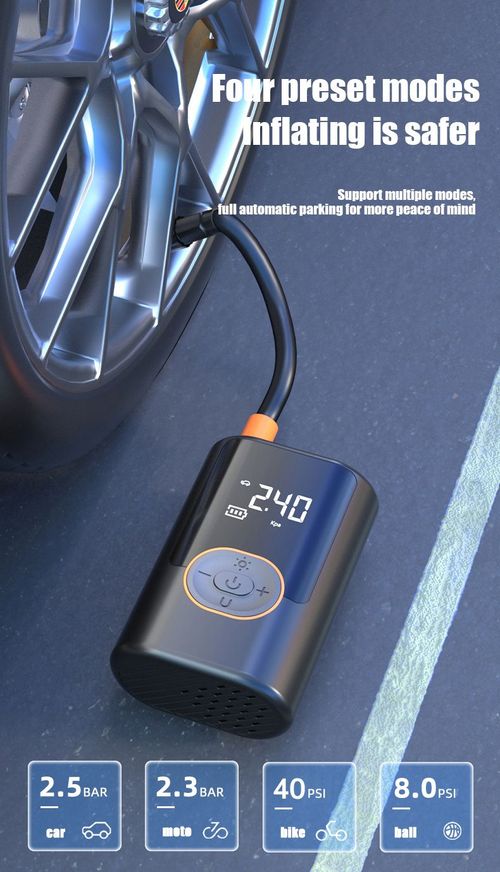 2025 latest wireless USB high-pressure portable car electric air pump