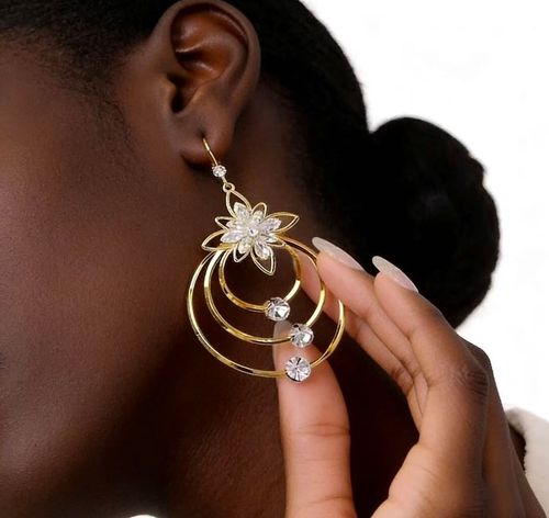 Simple Irregular Leaf Earrings | Cool-Tone Minimalist Drop Earrings