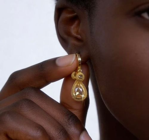 Vintage Alloy Crystal Earrings - Elegant Minimalist Luxury Jewelry