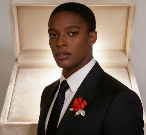 Elegant Floral Brooch | Versatile Accessory for Suits & Dresses（send bright red）