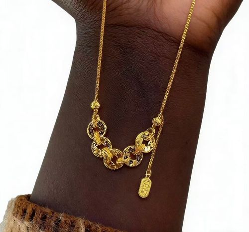 Vintage Gold Five Emperors Coin Tassel Necklace | Fortune-Bringing Sparkle