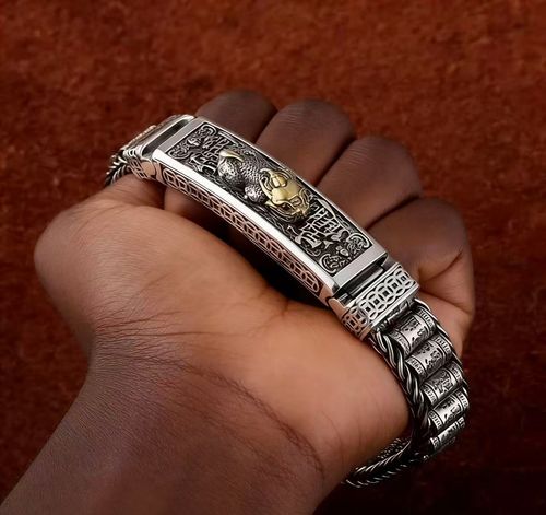 Vintage Buddhist Lucky Charm Bracelet – Timeless Blessings, Hot Seller!