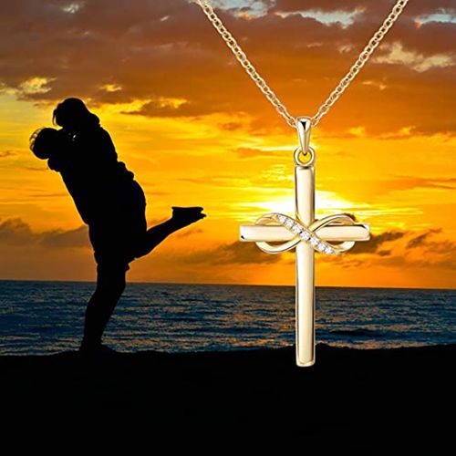 Best-Selling Infinity Cross Zircon Pendant – Edgy & Trendy