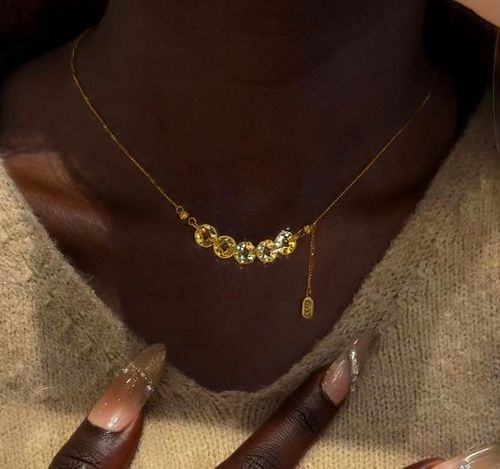 Vintage Gold Five Emperors Coin Tassel Necklace | Fortune-Bringing Sparkle