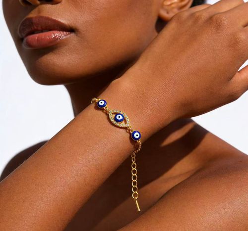 Evil Eye Bracelet | Vintage-Chic Protection & Style ✨