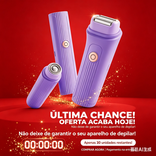 💜 Depilação Rápida e Painless | Depilador Elétrico Feminino 🚀