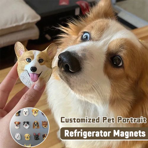🐾 Customized Pet Portrait Refrigerator Magnets