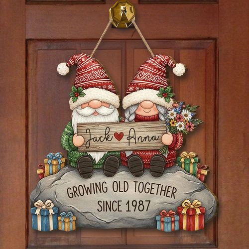 Growing Old Together - Personalized Couple Signs