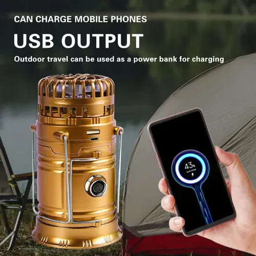 🔥🎁Hot Sale 50% OFF🎁🔥 Multifunctional Solar Light with Fan