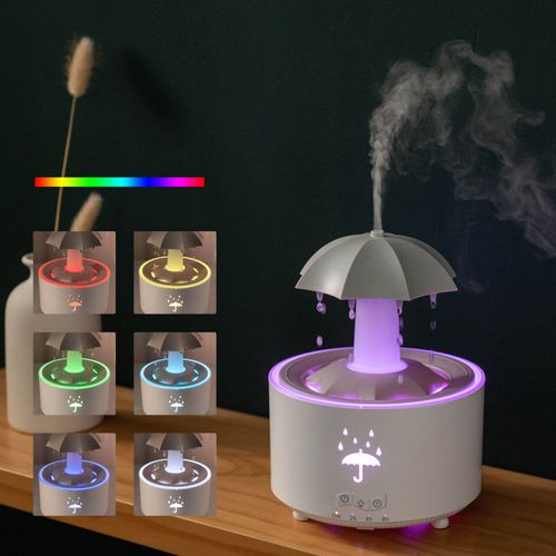 OEM Rotating Umbrella Diffuser 300ml Essential Oil Mist Diffusers for Essential Oils Ultrasonic Oil Diffuser with 7 Colors Light