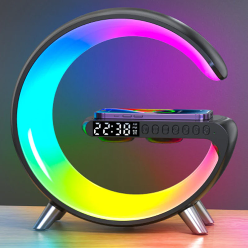 ⏰Smart LED Lamp with Bluetooth Speaker and Wireless Charger