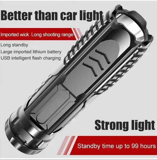 Multifunctional Rechargeable Flashlight（Buy the second one for half price）