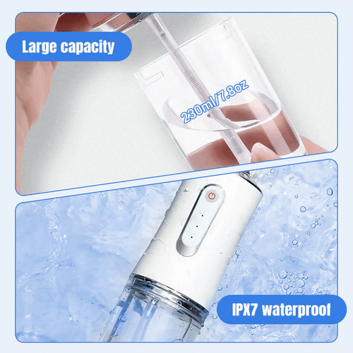 New Design🔥Teeth Cleaning with 3 Modes 4 Jet Tips IPX7 Waterproof Teethfloss for Home Travel