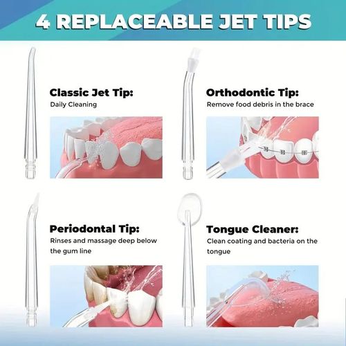 4-Head Rechargeable Electric Dental Irrigator