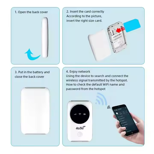 portable wifi  4g with sim card
