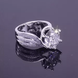 🔥⏰Last Day Promotion - 🎁 5 Carat Super Sparkling Moissanite Ring