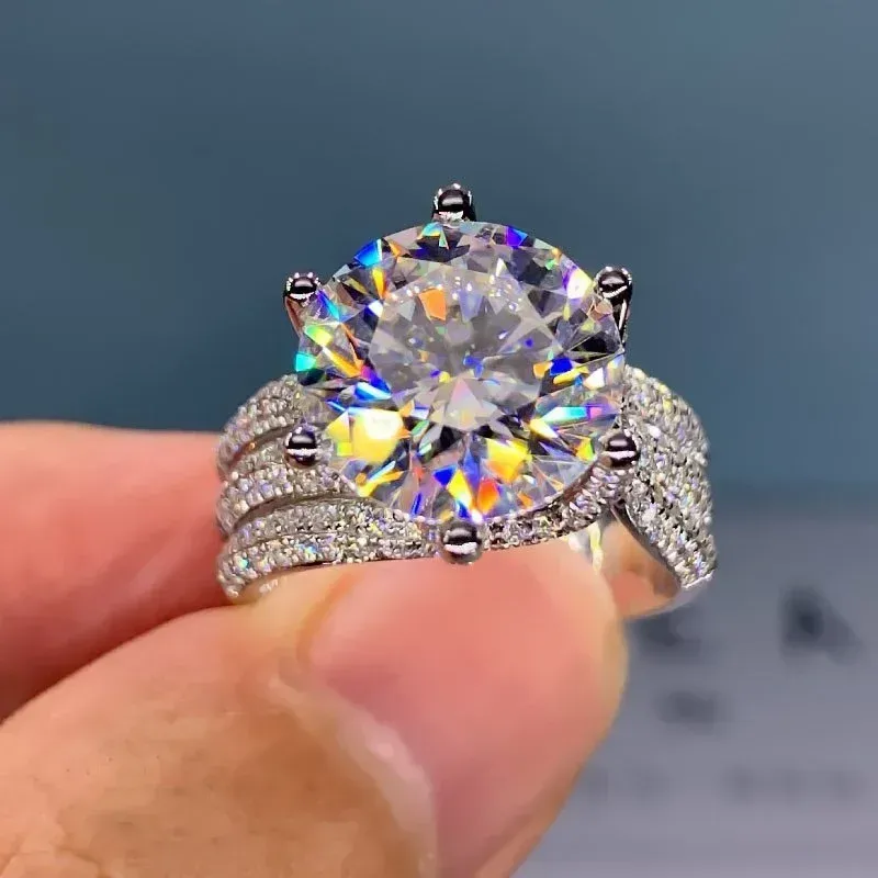 🔥⏰Last Day Promotion - 🎁 5 Carat Super Sparkling Moissanite Ring