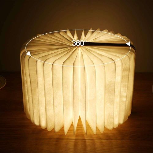 New product Reading Lamp Bedroom Led Book Night Light Custom Design Folding Tyvek Paper Battery Operated Home Decor USB