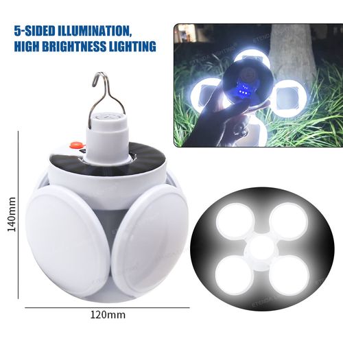 Portable Foldable Solar Bulb Emergency Solar Light Usb Rechargeable Camping Bulb Light