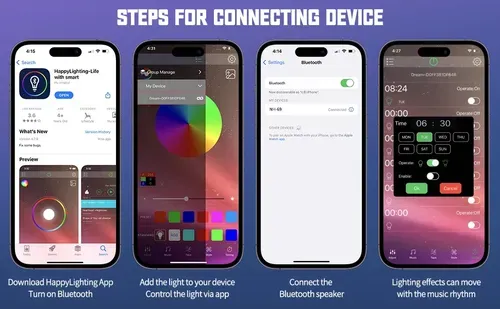 ⏰Smart LED Lamp with Bluetooth Speaker and Wireless Charger