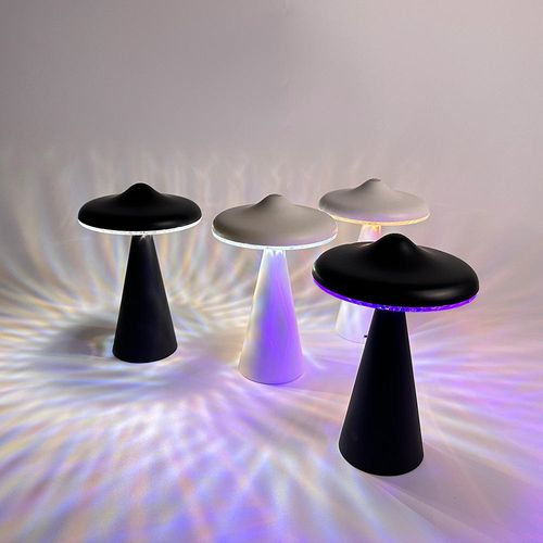 RGB Night Light Bar Mushroom Desk Lamp Restaurant Dimmer Rechargeable LED Table Lamp