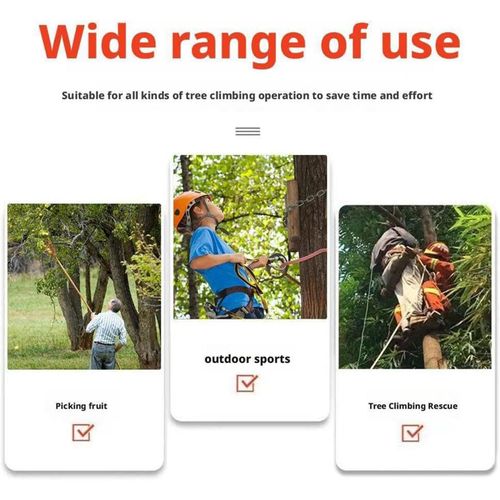 Heavy Duty Tree Climbing Spikes Shoes, Secure Pole Climbing Stairs Equipment, Durable Tree Climbing Accessory Tool for Arborist Tree Pruning Trimming and Outdoor Tree Maintenance Operations