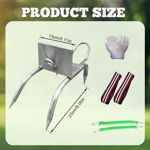 Heavy Duty Tree Climbing Spikes Shoes, Secure Pole Climbing Stairs Equipment, Durable Tree Climbing Accessory Tool for Arborist Tree Pruning Trimming and Outdoor Tree Maintenance Operations