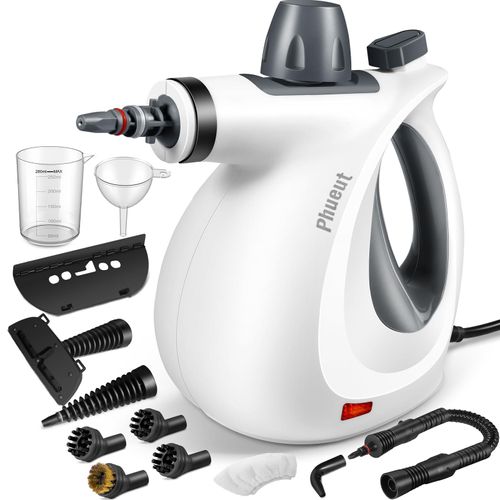 🔥Hot Seller🔥 COD！Pressurized Handheld Multi-Surface Natural Steam Cleaner with 12 pcs Accessories, Multi-Purpose Steamer for Home Use, Steamer for Cleaning Floor, Upholstery, Grout and Car