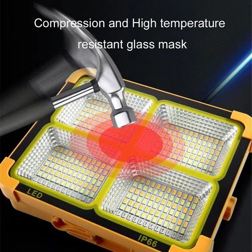 🔥HOT SALE🔥 COD！Solar Portable Rechargeable Work Light,16500mAh 120W Magnetic Flood Battery Work Light Outedoor LED Camping Lights Waterproof for Job Site Repair,Camping, Hiking, Emergency