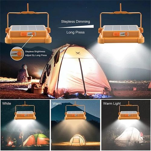 🔥HOT SALE🔥 COD！Solar Portable Rechargeable Work Light,16500mAh 120W Magnetic Flood Battery Work Light Outedoor LED Camping Lights Waterproof for Job Site Repair,Camping, Hiking, Emergency