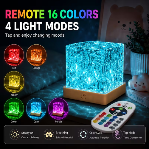 16-Color Water Ripple Ambient Night Light