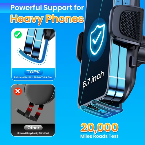 TOPK Upgrade Car Phone Holder Mount