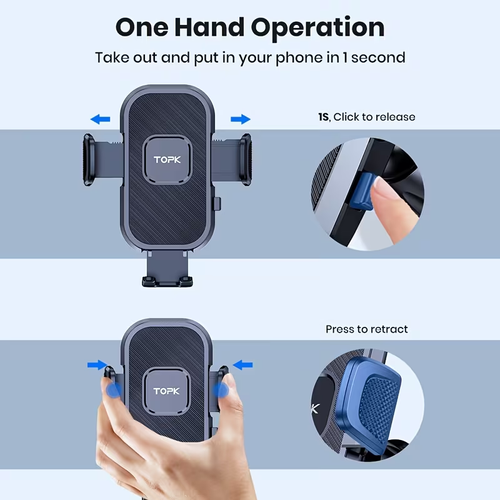 TOPK Upgrade Car Phone Holder Mount