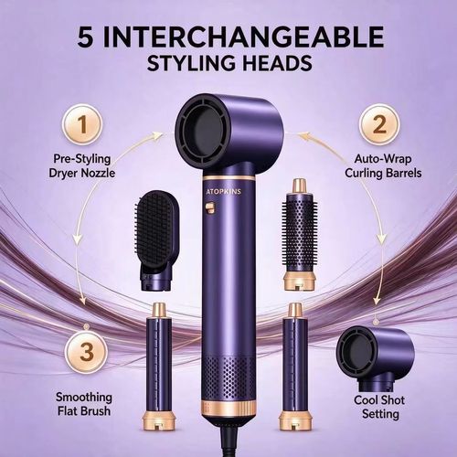5-In-1 Hot Air Styler Hair Dryer Brush Combinati